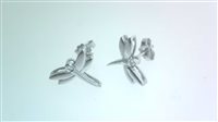 Orecchini Sommer Donna Animaletti in Oro bianco Diamante 0.02 Ct LIBELLULE DIA CT 0.02 G/SI - LIBELLULE DIA CT 0.02 G/SI